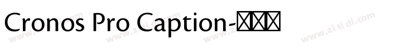 Cronos Pro Caption字体转换